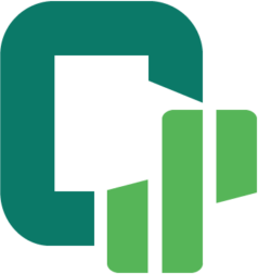 A green logo with the letter c.